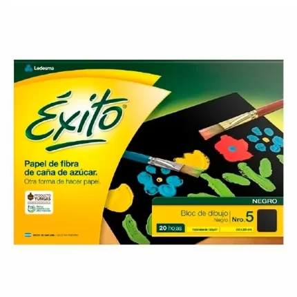 Block Dibujo Exito Nº 5 Negro x 24 Hjs