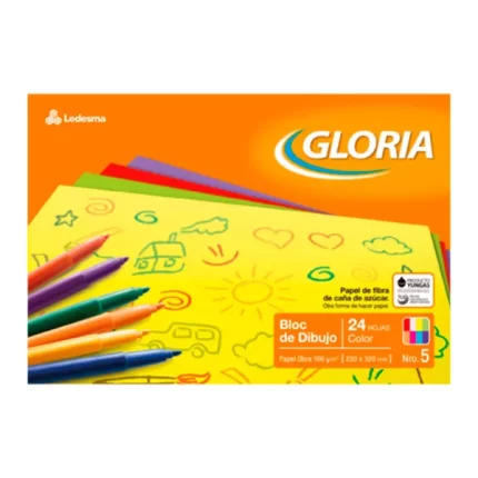 Block Dibujo Nro 5 Gloria Color Nro 5