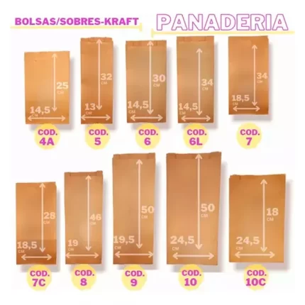 BOLSA KRAFT N°6 L paq x100u