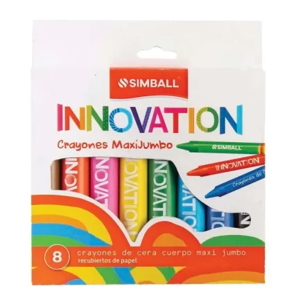 Crayon de cera Simball MaxiJumbo x8u