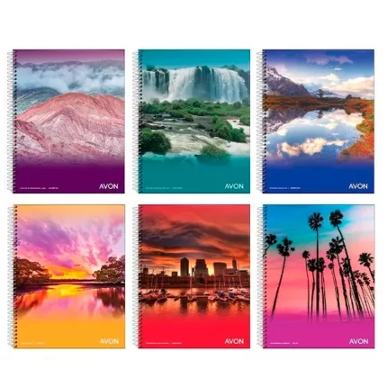 Cuaderno Avon 16x21 x84hjs Esp rayado/cuadriculado