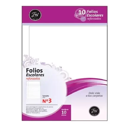 Folio FW Escolar Reforzado x10u
