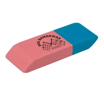 Goma de borrar Dos Banderas azul y roja 3060