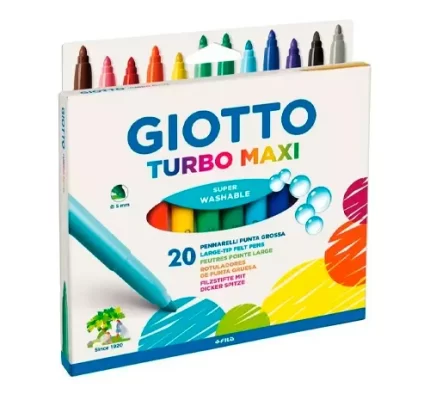 Marcador Giotto Turbo Maxi x 20u