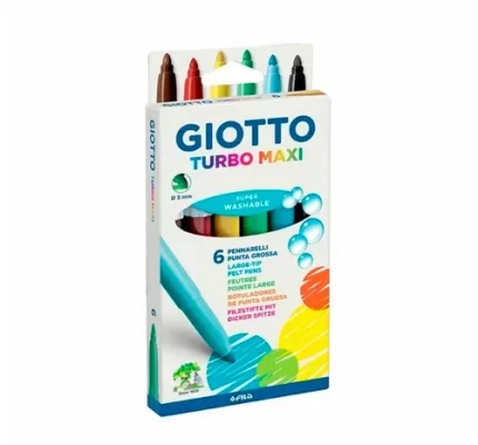 Marcador Giotto Turbo Maxi x 6u