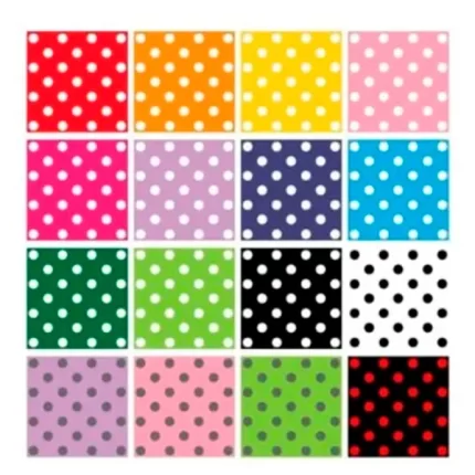 Papel Plastificado lunares Forrar