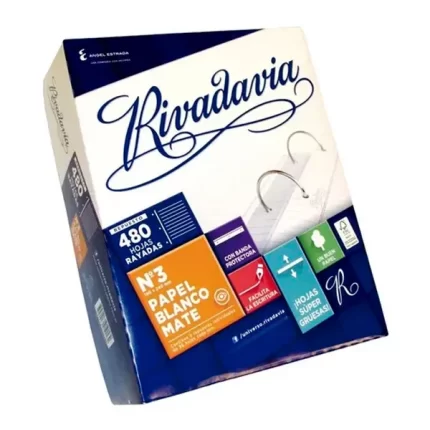 Repuesto Rivadavia x480 hjs Cuadriculado/Rayado