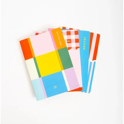 Set Cuadernos x4 colorblock